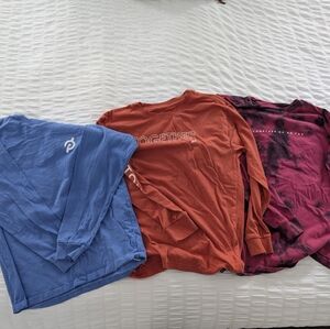 Set Of 3 Peloton Long Sleeve T-shirts